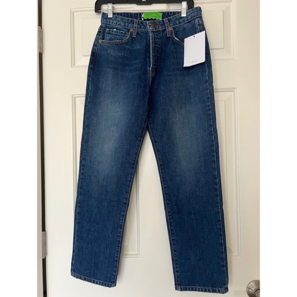 Sandrine Rose‎ Straight Leg Jeans NWT indigo medium wash